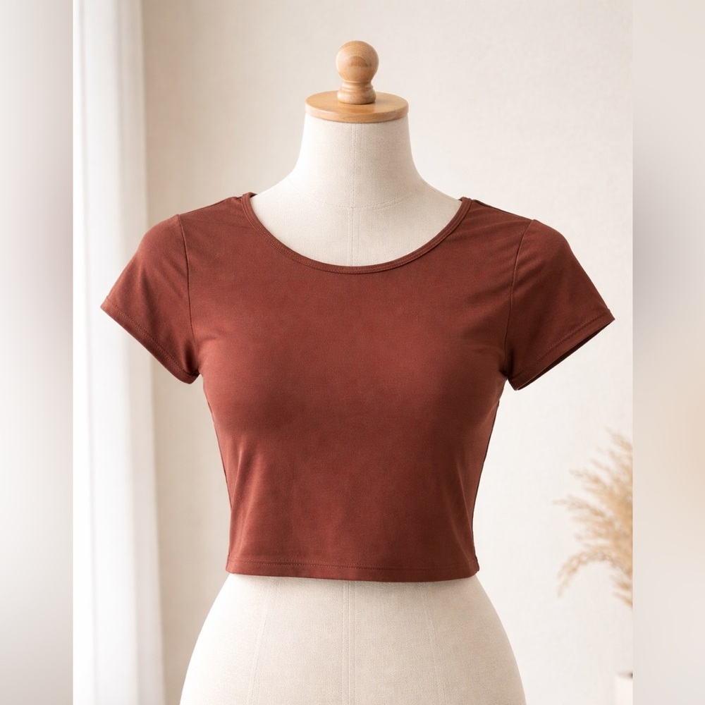 Free People Rust Crop Top